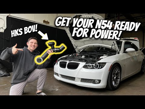 BMW N54 335I ALUMINUM CHARGE PIPE + HKS BOV INSTALL! (EASY!)