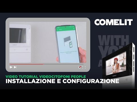COMELIT - Videocitofoni People - Installazione e configurazione