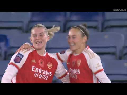 Second half Leicester city women's vs Arsenal women's ( 12-11-2023 )