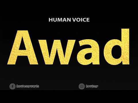 How To Pronounce Awad