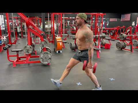 2020.12.06. walking DB lunge