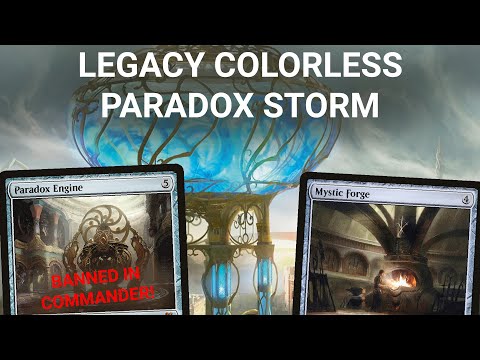 BANNED IN EDH! Legacy Colorless Paradox Engine Storm. Aetherflux Reservoir, Mystic Forge, Ugin MTG