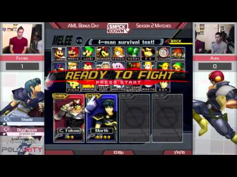 AML Bonus Day - Father (Marth) vs Aura (CFal/Falco)