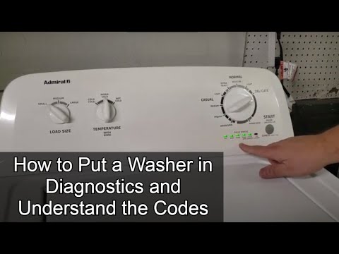 How to Use Troubleshooting Mode on a Whirlpool, Maytag or Amana Washer and Understand the Codes