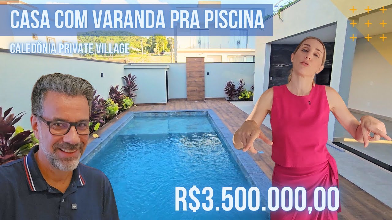 🏡 Luxury House in Caledônia Private Village | Mirrored Facade | 4 Suites, Pool R$ 3.5 M