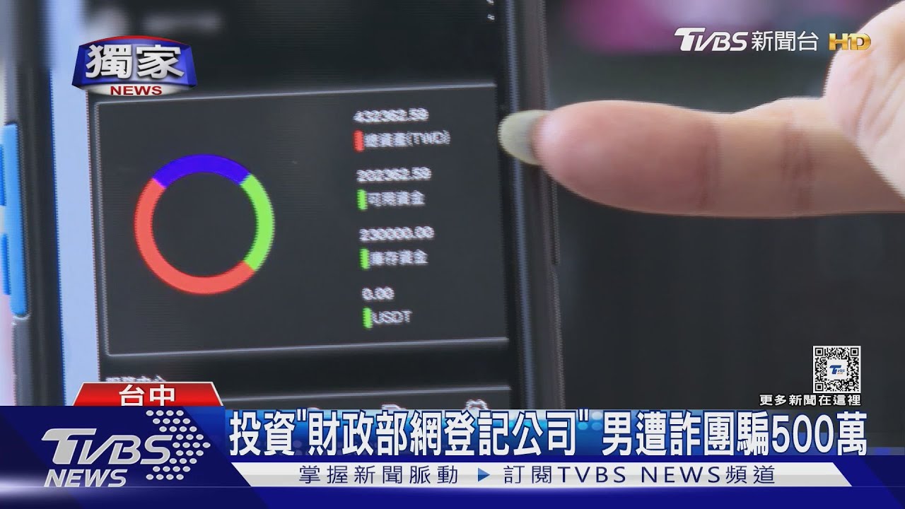 投資「財政部網登記公司」男遭詐團騙500萬