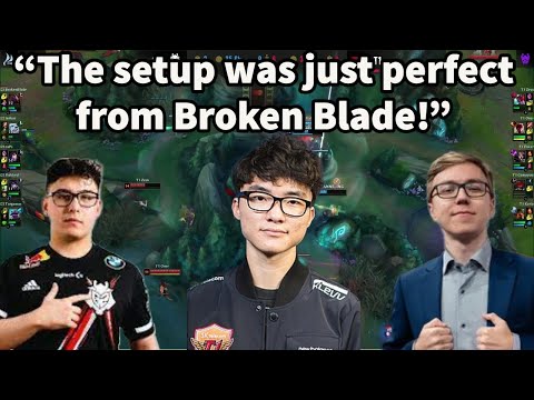 Broken Blade Using Thebausffs' Moves Against Faker At MSI!!