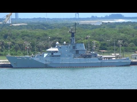 Royal Navy HMS Mersey River Class Patrol Vessel Port Canaveral