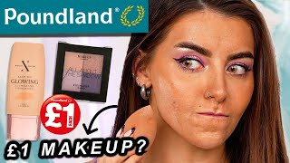 Testing *NEW* POUNDLAND Makeup! (and OMG...)