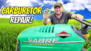 This Lawn Tractor Was Hydro-Locked & Wouldn't Start - Needle Valve & Seat Replacement