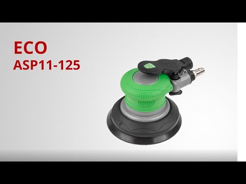 фото пневмошлифмашина эксцентриковая eco asp11-125 (125 мм / 5'', эксцентр.: 5 мм, 10 000 об/мин, 180 л/м 0