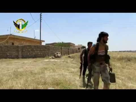 جانب من المعارك بين الجيش الحر وقوات النظام في ريف حلب الشمالي