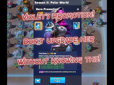 Last War - How to score big when Upgrading Violet and Mason!
