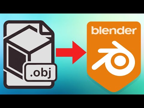 How to Import an OBJ File into Blender