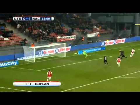 Edouard Duplan First Goal 34' - FC Utrecht vs NAC Breda  3-4 | Eredivisie Dutch 20/03/2015