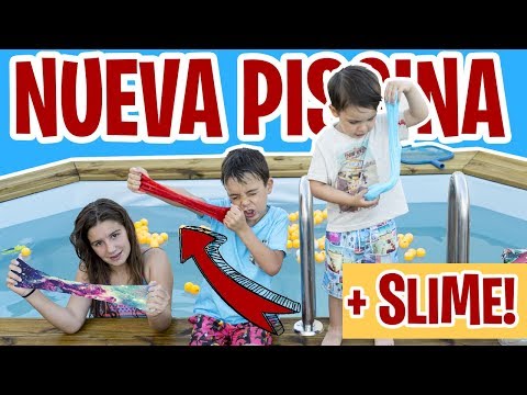SLIME en la PISCINA retos de VERANO // Familukis