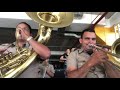 Dobrado Cisne Branco - Canção da Marinha do Brasil - Sd. Freitas (Tuba Bb) e Sd. Célio (Trombone)