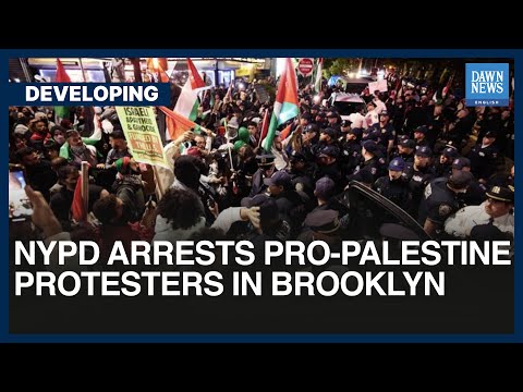 NYPD Arrests Pro-Palestine Protesters in Brooklyn | Dawn News English