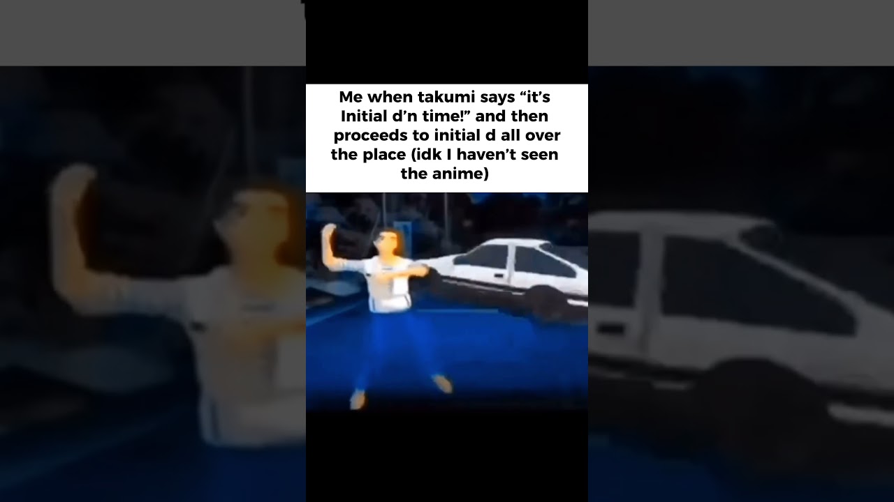 I love when takumi initialed the d #initiald #anime #manga #animememes