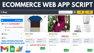 How to make Online Shopping Website by Appscript | C4