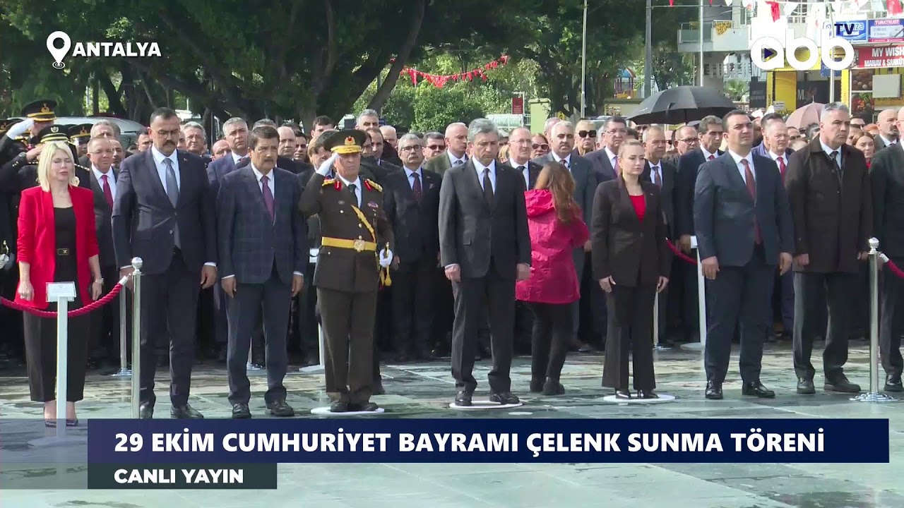 29 EKİM CUMHURİYET BAYRAMI ÇELENK SUNMA TÖRENİ