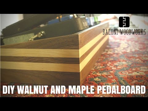 Walnut and Maple PEDALBOARD Build // How to