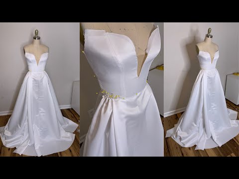 DIY Wedding Dress: Simple Aline Wedding Dress Part 1