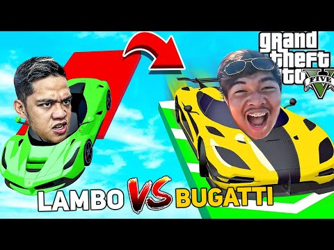 KARERA sa BUONG MAPA - Bugatti vs Lamborghini | GTA 5