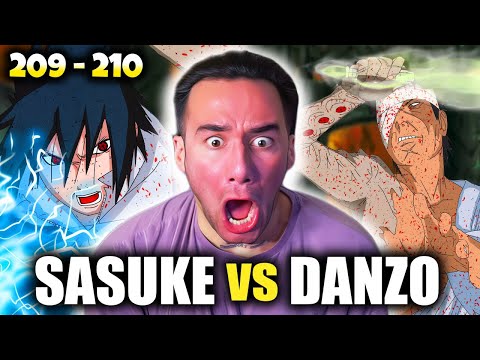 SASUKE VS DANZO!! Naruto Shippuden Reaction: Ep 209 210