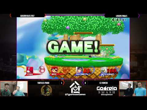 Golden Daze 2017 - Turtles/Pudd vs C2/KiMCHi - Smash 4 Doubles Losers Finals