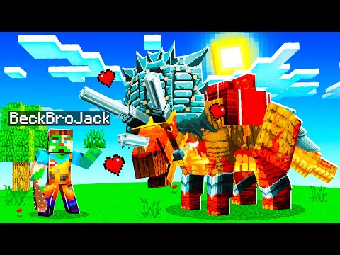 I UPGRADED A TRICERATOPS in MINECRAFT!
