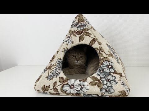 DIY I sewed a cat house from improvised materials