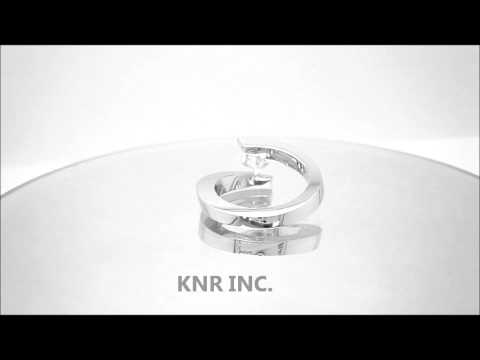 0.75CT PRINCESS CUT DIAMOND ENGAGEMENT RING TENSION - KNR INC - 792