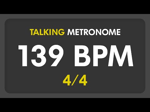 139 BPM - Talking Metronome (4/4)