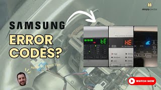 Samsung Dryer Error Codes — 9 Error Code Fixes (80% Success!)