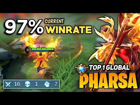 97% WINRATE, Pharsa Perfect Gameplay [ Top 1 Global Pharsa ] By ʙTᴋ | Vice WaFu - Mobile Legends