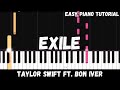 Taylor Swift - Exile ft. Bon Iver (Easy Piano Tutorial)