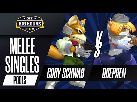 Cody Schwab (Fox) vs Drephen (Sheik) - Melee Singles Pools - The Big House 11