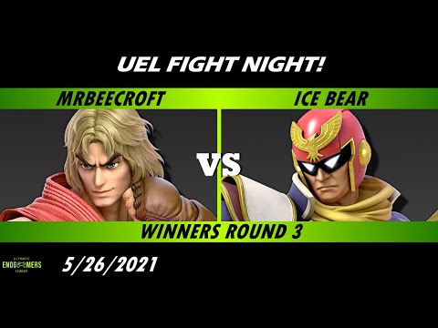 Fight Night! - mrbeecroft (Ken) vs Ice Bear (Captain Falcon) Winners Round 3 - Smash Ultimate