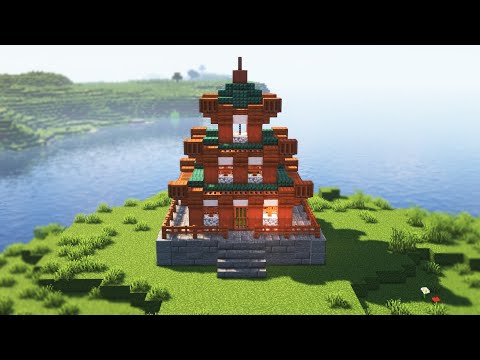 How to Build a Small Japanese Temple in Minecraft 1.19 - Small Minecraft Japanese Temple Tutorial