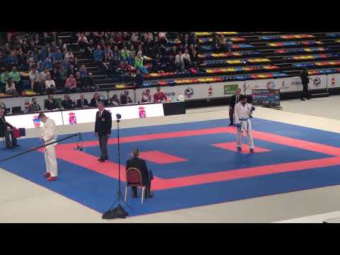 Ugur Aktas (TUR) Vs Anton Isakau (BLR) -84kg Final 54th European Karate Championships 2019