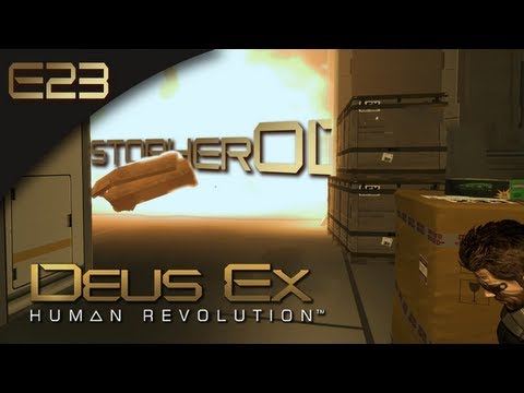 Deus Ex: Human Revolution [BLIND] - E23 - Robots Go Boom. (Gameplay and Walkthrough)