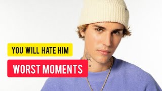 You will hate Justin Bieber after watching this! Worst moments exposed #justinbieber #shorts