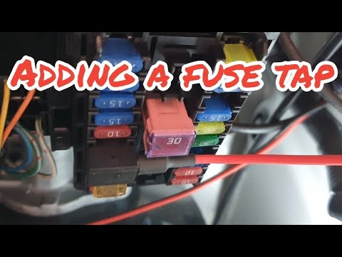12 volt Fuse tap/piggy back fuse holder installation