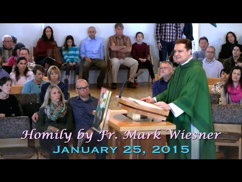 01-25-15 Homily by Fr. Mark Wiesner - Third Sunday in Ordinary Time