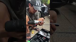 Impact wrench 520Nm 3200RPM, baterai lithium dan socket lengkap untuk kerja #ImpactWrench