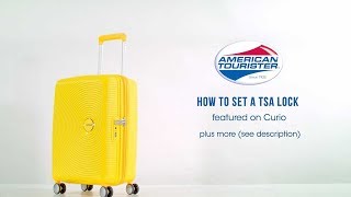 American Tourister Curio - How to set a code on your TSA lock