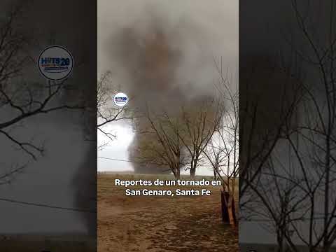 Reportes de un tornado en San Genaro, Santa Fe. #tormenta #noticias #santafe #argentina