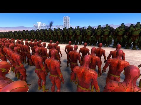 2.000 HULK vs 20.000 FLASH - Ultimate Epic Battle Simulator