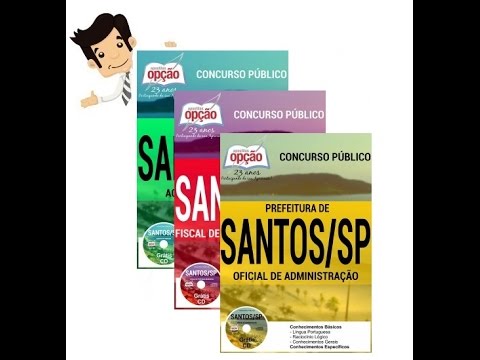 Apostilas do Concurso Santos 2016 - Cargos Nível Fundamental e Médio